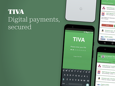 TIVA - Secure your digital transactions app mobile ui mobile ux ux
