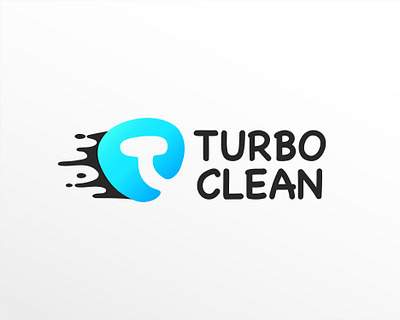 Turbo Clean Logotype adobe photoshop app branding business card card clean cool design graphic design illustration logo logo design logotype