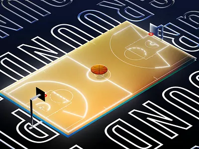 Isometric playground 2d after effects animation basketball design graphic design illustration isometric motion graphics playground