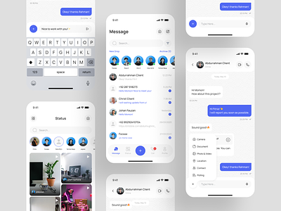 Chatme - Message App app app design application call chat chat app chatting chatting app direct message message message app messaging messaging app mobile mobile app mobile app design status talk video call whatsapp