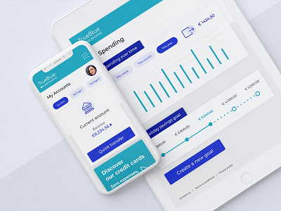 TrueBlue app figma ui ux