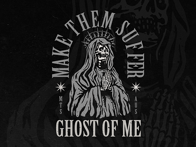 Make Them Suffer apparel band band merch branding design graphicdesign illustration logo merch merch band merchandising metalcore skull vector