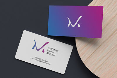 Smooth Gradient Business Card Canva Template aamir rizvi abstract artwork architect branding business card business card design business card template canva canva design canva template canva.com corporate editable gradient background graphic design identity minimal stationery studio3 stock