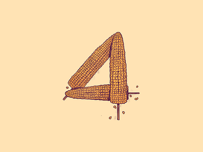 36 Days of Type: 4 / Elote 36 days of type 4 art corn design drawing elote illustration mex mexican food mexico street corn
