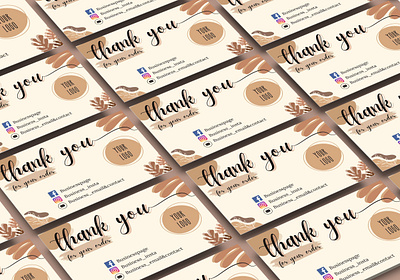 BusinessThank You Card Design branding graphic design logo