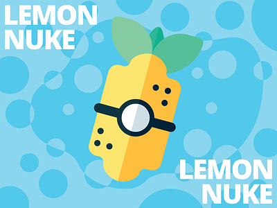 Lemon Nuke abstract illustration lemon nuke vector