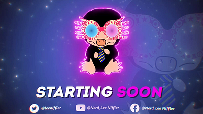 Starting Soon Amimation For Stream luckydart