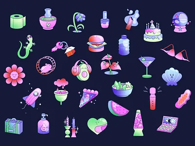 Stardust app branding design flat fun graphic design icon illustration logo pattern pattern design period tracking ui vector