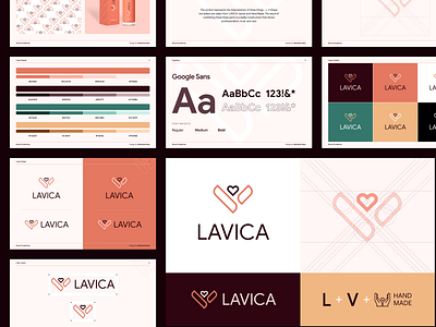 LAVICA Logo & Brand Identity Guidelines Design brand design brand guide brand identity brand logo branding clean design design graphic design logo logo design logorecognition minimalism