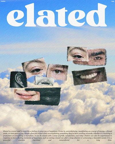 ELATED - Poster Concept Design creative design designer graphic graphic design graphics minimal poster poster design posters unique