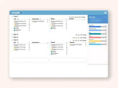 Course Planning Site ui