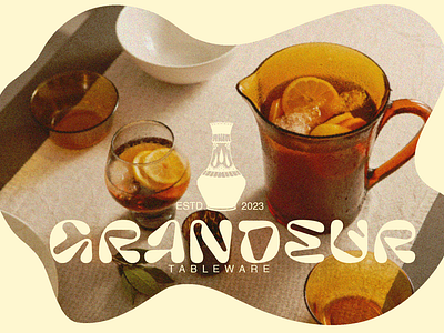 Grandeur Tableware branding design graphic design logo photoshop ui