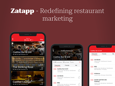 NotchUX > Zatapp - Redefining restaurant marketing app branding mobile ui mobile ux ux