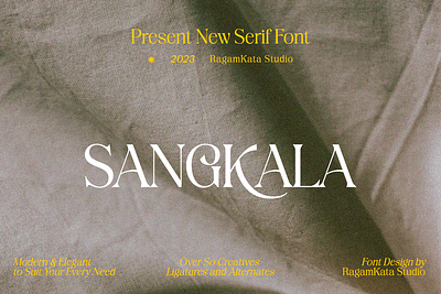Sangkala - Modern Classic Typeface beauty branding display elegant fashion font layout unique wedding