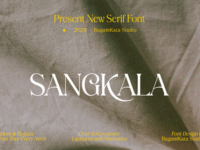 Sangkala - Modern Classic Typeface beauty branding display elegant fashion font layout unique wedding