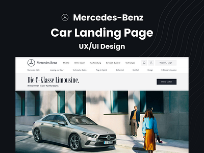 Mercedes-Benz | Car Landing Page | UX/UI Design app branding car design figma graphic design landing mercedes ui ux web design website