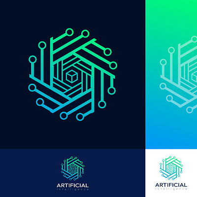 Artificial Intelligence logo | logo | logo design artificial artificial intelligence brand branding creative design flat graphic design illustration logo logo design modern ui vector