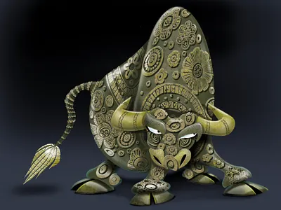 A Bull in search of a China Shop! branding childrens illustrator design graphic design illustration whimsical whimsy