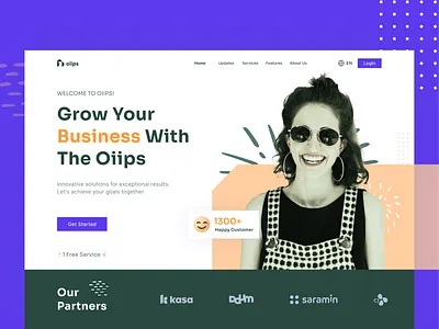 Service website Hero section design! clean design eye catchy hero section modern ui service service ui service website super clean user interface web hero