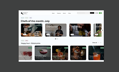 Culinary Institute Webpage UI