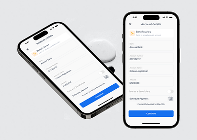 Schedule payment screen app design figma mobile ui