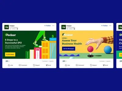 FloQast Social Design accounting branding promo assets saas social social media