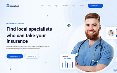 DreamHub Medical and Doctor Clinic HTML5 Template.