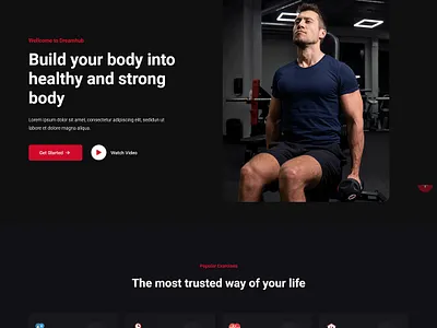 DreamHub Personal Trainer And Fitness GYM HTML5 Template