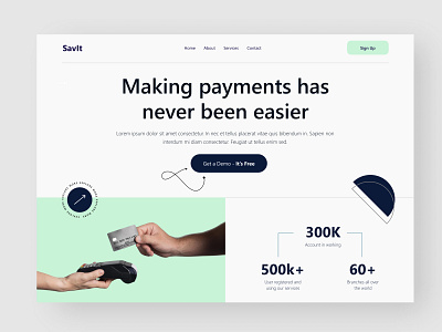 Banking Landing Page design figma hero page landing page ui ui design uiux website