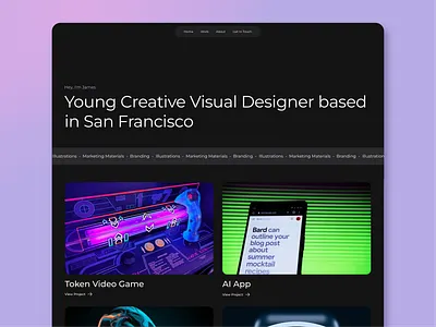 Portfolio - Responsive Framer Website floating nav floating navigation framer framer template freelancer website graphic design homepage mobile website modern website personal website portfolio responsive responsivedesign ui ui design ux webdesign webflow website website potfolio
