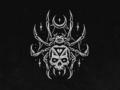 Skull Spider - 𝗛𝗬𝗥𝗔𝗪 𝗖𝗟𝗢𝗧𝗛𝗜𝗡𝗚 apparel brand branding clothing design graphic design graphicdesign illustration logo merch skull spider vector