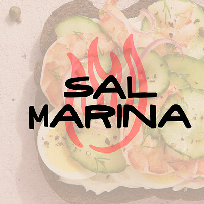 Sal Marina logo branding graphic design logo typography