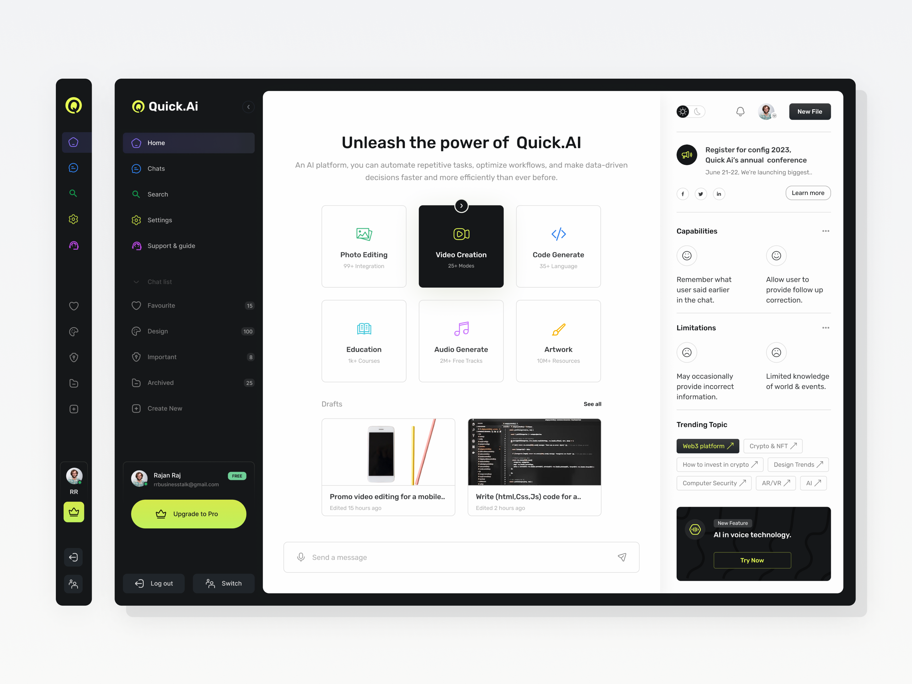 Example of Dashboard, Software & Web App Design