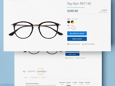 Optix: Eyewear Shop Extensions for Magento 2 accessories design extension eyeglasses eyewear glasses online shop prescription lenses ui