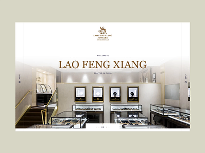 Lao Feng Xiang Jewelry Canada Design clean ecommerce jewellery jewelry luxury shop sophisticated store type typography ui ux web website