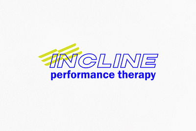 Incline - Physical Therapy Logo brand branding brandmark design graphic design logo typography