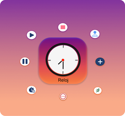 Xiaomi Clock App. Re-design Concept app clock graphic design logo stopwatch ui ux watch