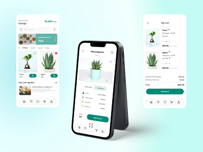 Application for Plants lovers 🌿 app application design plants plantsapp ui ux websitedesign