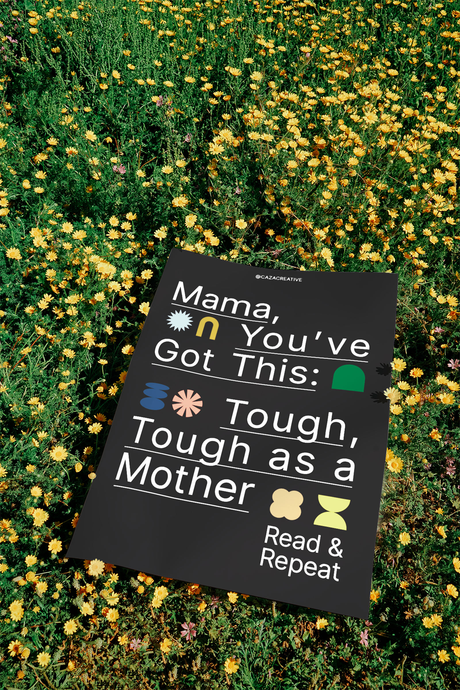 Poster Series: Mother's Day Mantra design by women font design layout minimal modern mom mothers day poster design poster layout simple type poster typographic poster typography women