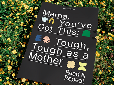 Poster Series: Mother's Day Mantra design by women font design layout minimal modern mom mothers day poster design poster layout simple type poster typographic poster typography women