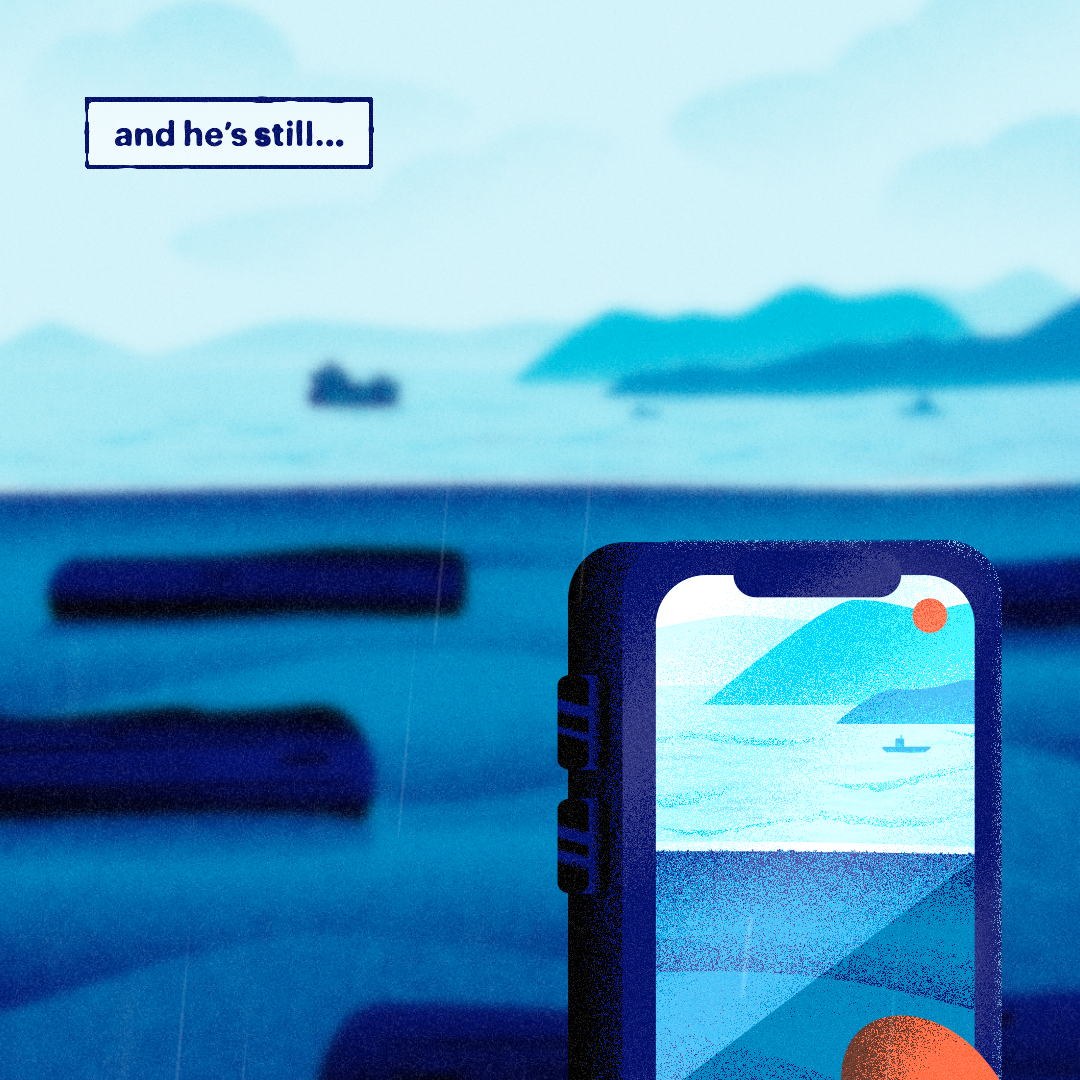 waiting 2d animation illustration motiondesign pnw