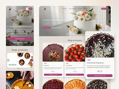 Sweet Maestro bakery ui ux web design