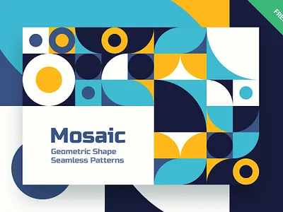 Free Download Flat Colorful Geometric Mosaic Seamless Patterns abstract background bauhaus bauhaus style free freebie geometric geometric shape landing landing page modern pattern scandinavian scandinavian style seamless shape tile tileable tileable background trendy