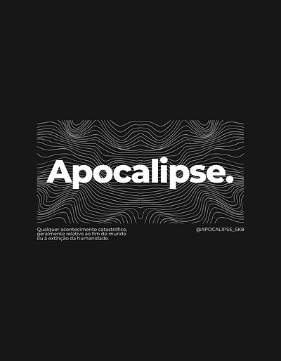 apocalipse shirt black branding graphic design