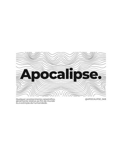 apocalipse shirt white branding graphic design logo