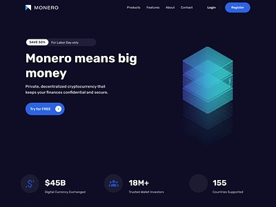 Monero Website Redesign creative design graphicdesign graphics logodesigner ui uidesign ux uxdesign webdesign webdesigner