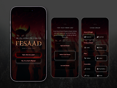 Fesaad Planner app design graphic design ui ux