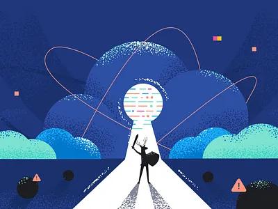 Cloud Security cloud design designer graphic design illustration tech