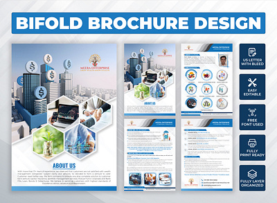 Finance company Bifold brochure design | 4 pages design 4 page brochure design 4 page flyer design 4 pages booklet design 4 pages design bifold bifold brochure design bifold design business flyer design finance finance brochure finance flyer design flyer design graphic designer leaflet design