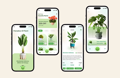 plant mobile app landing page mobile app mobile app design plant plant animation plant mobile app plantapp ui uiux